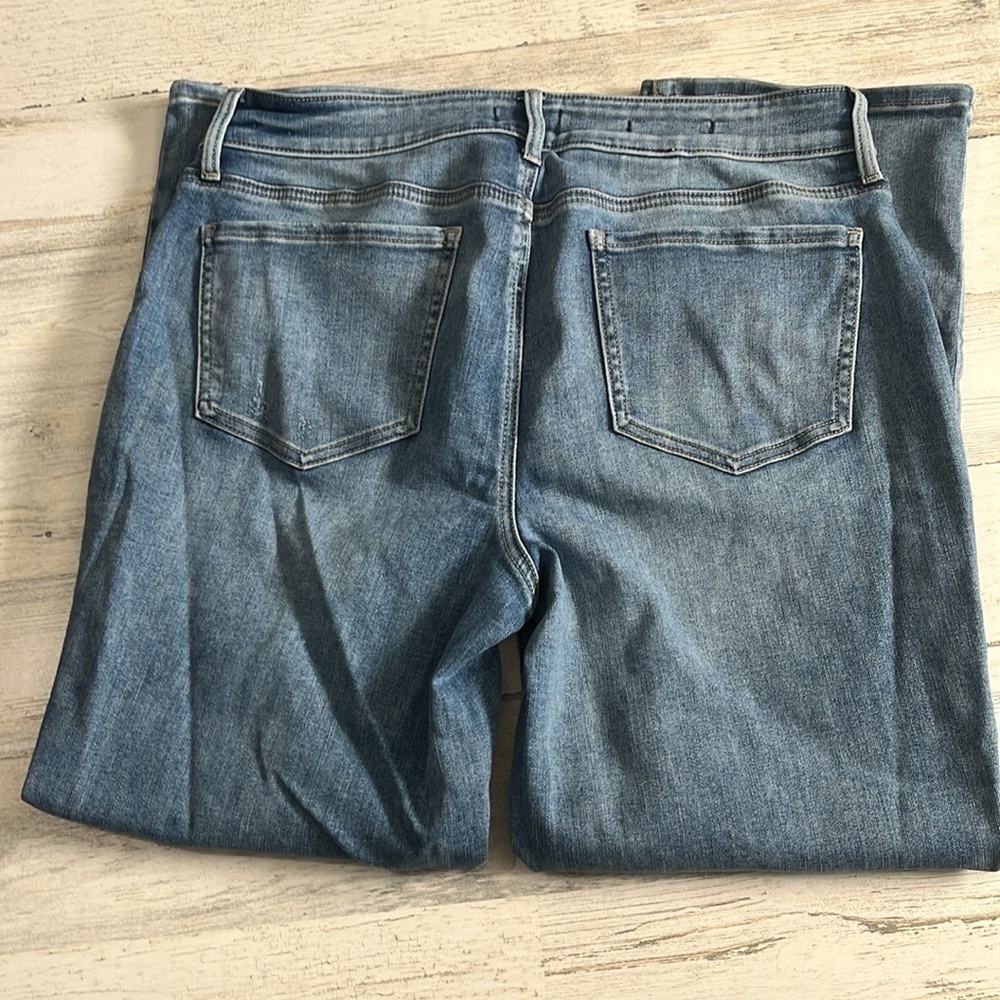 NYDJ Bleach Spattered Crop Jeans Size 12 - Picture 5 of 12